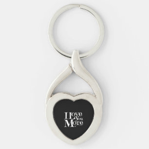 Porte-clés Je t'aime plus doux design romantique