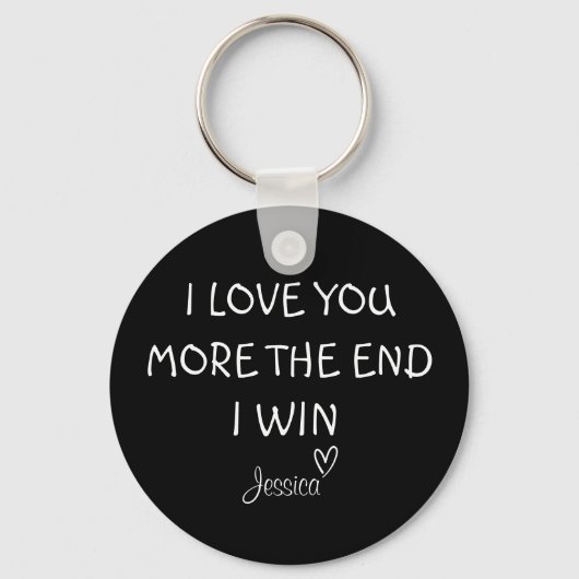 Porte-clés Je T'Aime Plus, La Fin, Je Gagne, Clavier, Porte - (Recto)