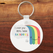 Porte-clés Je T'Aime Plus Que Rainbows (Recto)