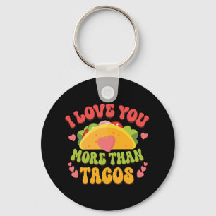 Porte-clés Je t'aime plus que Tacos