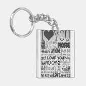 PORTE-CLÉS ****JE T'AIME PLUS QUE TOI**** PORTE - CLÉ (Devant gauche)