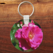 Porte-clés Je T'Aime Rose Rose Flower Porte - clé (Recto)