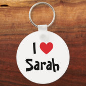 Porte-clés Je t'aime Sarah (Recto)