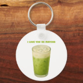 PORTE-CLÉS JE T'AIME TELLEMENT MATCHA, MATCHA VERT THÉ AMOUR (Verso)