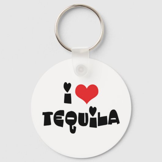 Porte-clés Je t'aime Tequila Cœur (Recto)