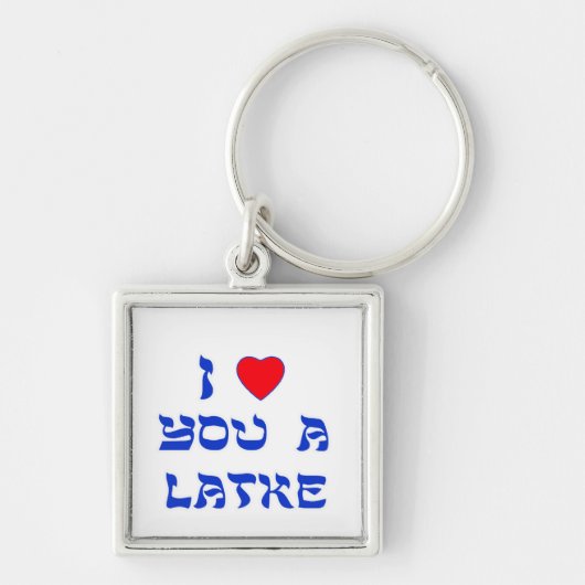 Porte-clés Je t'aime un Latke (Devant)