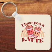 Porte-clés Je T'Aime Un Latte (Recto)