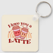 Porte-clés Je T'Aime Un Latte (Dos)