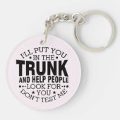 Porte-clés Je te mets dans le coffre (Dos)