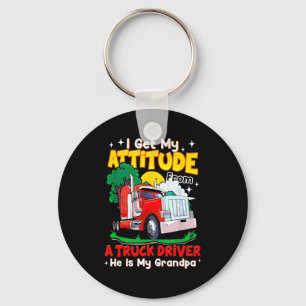 Porte-clés Je tiens mon attitude d'un conducteur de camion Il