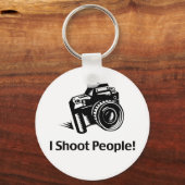 Porte-clés Je tire sur des gens photographe (Recto)