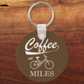 Porte-clés Je transforme le café en kilomètres (Recto)