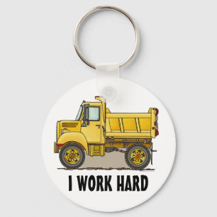 Porte-clés Je Travaille dur Porte - clé de camion de petite p
