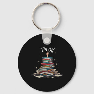 Porte-clés Je vais bien Drôle Lire Livre Lecture Nerd Bibliot