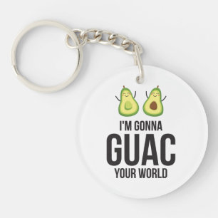 Porte-clés Je vais Guac votre monde drôle Guacamole Avocado