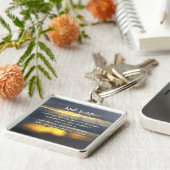 Porte-clés Je verserai mon esprit Joel 2 28, vers de bible (Côté)