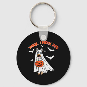 Porte-clés Je veux dire Boo Drôle Fantôme Chien Halloween Cit