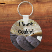 Porte-clés Je Veux Du Cookie ! (Recto)