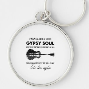Porte-clés Je Veux Rock Votre Soul Tsigane Hippie Guitare