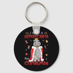 Porte-clés Je Veux Un Hippopotame Pour Noël Hippo De Noël Pou