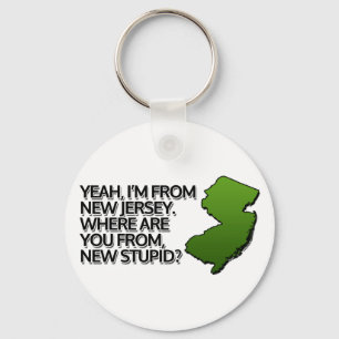 Porte-clés Je viens du New Jersey.