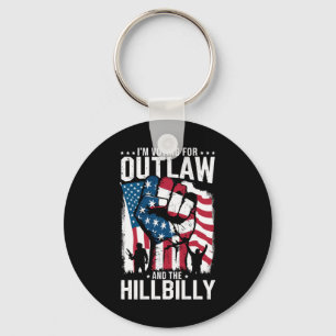 Porte-clés Je vote pour l'Outlaw et le Hillbilly 2024