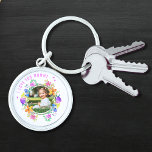 Porte-clés JE VOUS AIME MOMY Photo Colorful Floral Moderne<br><div class="desc">I LOVE YOU MOMMY Photo Colorful Floral Modern Porte - clé Keyring présente votre photo préférée entourée d'une couronne fleurie de fleurs colorées d'aquarelle. Personnalisé avec votre texte comme "Je t'aime maman" dans la typographie de script de calligraphie moderne élégante. Parfait pour l'anniversaire, Noël, la fête des mères et plus...</div>