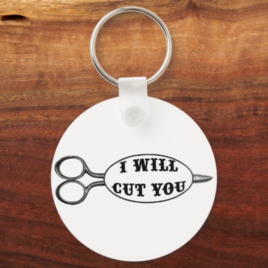 Porte-clés Je Vous Couperai (Recto)