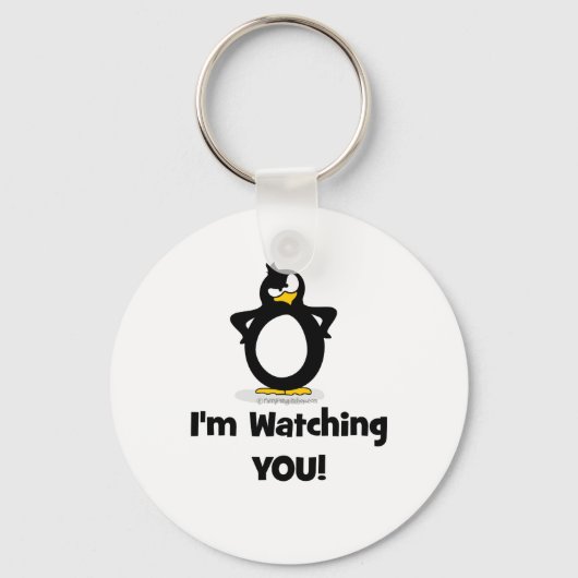 Porte-clés Je vous regarde Penguin (Recto)