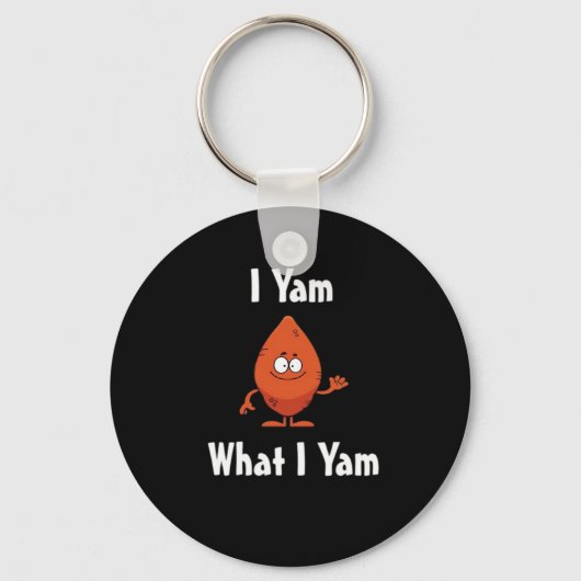 Porte-clés Je Yam Ce Que Je Yam Conception De Base Pour Thank (Recto)