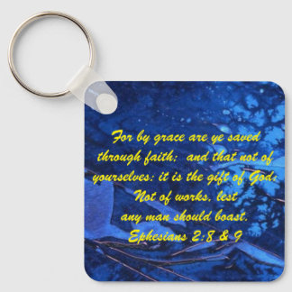 Porte-clés Jean 3:16 & Éphésiens 2:8 & 9 Porte - clé de la vé