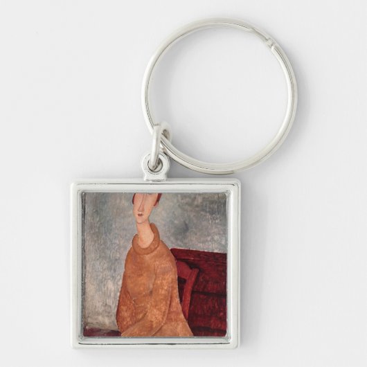 Porte-clés Jeanne Hebuterne dans un pullover jaune, 1918-19 (Devant)