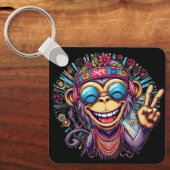 Porte-clés "Jeff the Chill Monkey" Keychain Aluminum Keychain (Recto)