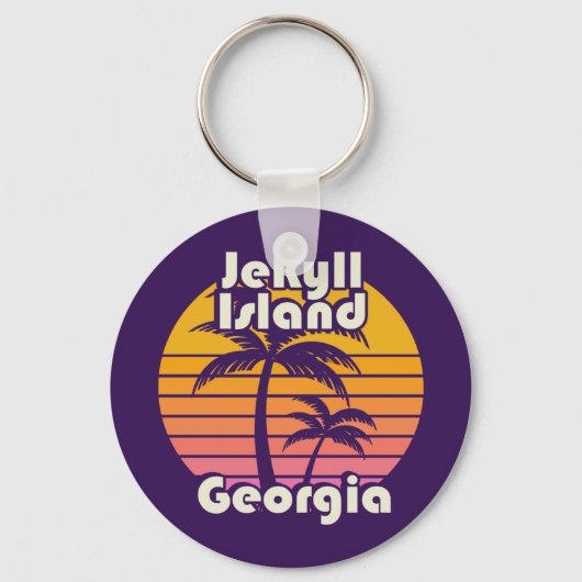 Porte-clés Jekyll Island Beach Géorgie (Recto)