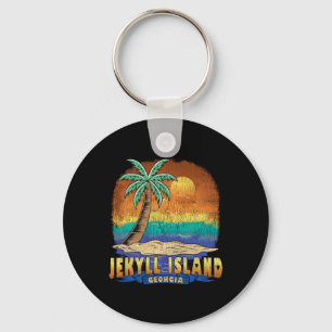 Porte-clés Jekyll Island Georgia Vintage Souvenir désorganisé