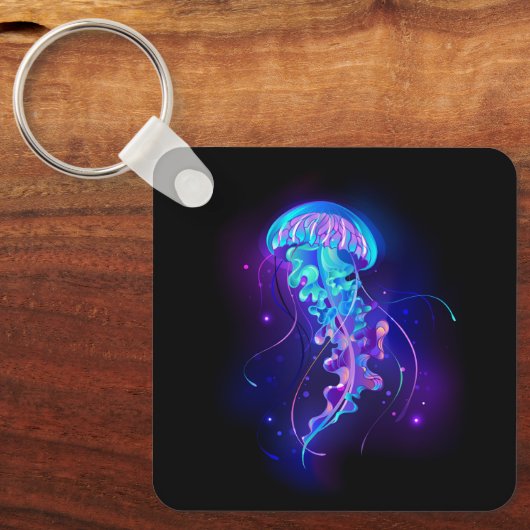 Porte-clés Jellyfish éclatante couleur (Recto)