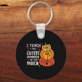 Porte-clés J'Enseigne le plus froid Citrouille Patch Hallowee (Recto)