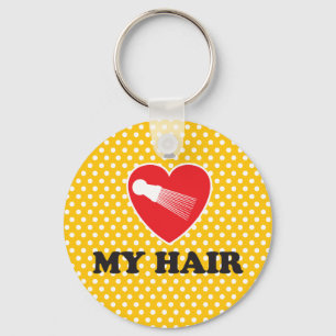 Porte-clés J'Entends mes cheveux à la mode