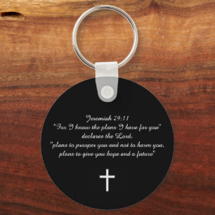 Porte-clés Jeremiah 29:11 Cadeau chrétien personnalisé