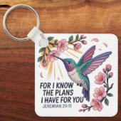 Porte-clés Jeremiah 29:11 Porte - clé de colibri (Recto)
