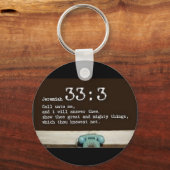 Porte-clés Jérémie 33:3 (Recto)