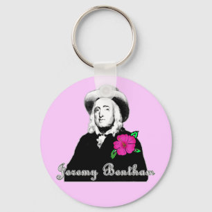 Porte-clés Jeremy Bentham avec une fleur tropicale