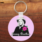 Porte-clés Jeremy Bentham avec une fleur tropicale (Recto)