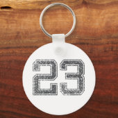 Porte-clés Jersey de sports gris #23 (Recto)