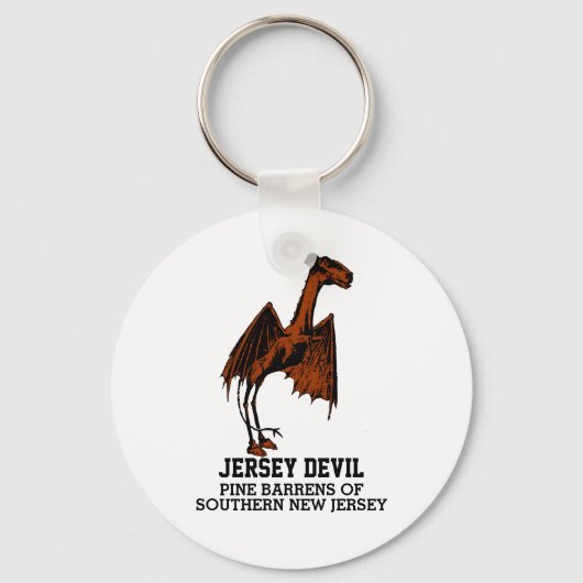Porte-clés Jersey Devil Creator Cryptid Personnalisable Text (Recto)