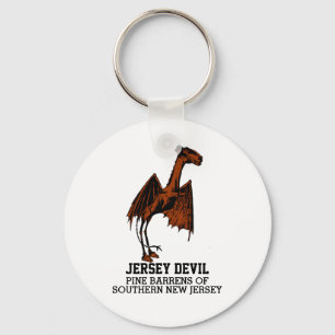 Porte-clés Jersey Devil Creature Cryptid Customizable Text Ke