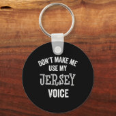Porte-clés Jersey Voice Accent New Jersey Funny Gift Jerseyan (Recto)