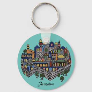 Porte-clés Jérusalem colorée