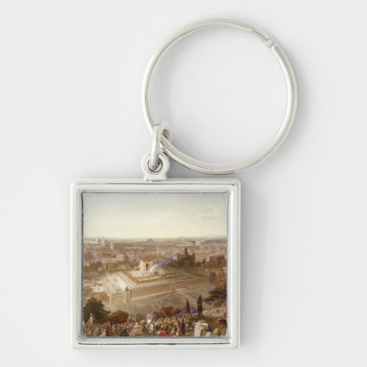 Porte-clés Jérusalem dans sa splendeur, gravée par Charles (Devant)