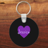 Porte-clés Jessica en violet (Recto)
